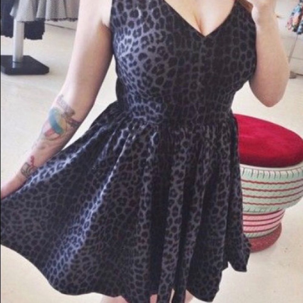 *SOLD* Trashy Diva ballerina dress smoke leopard